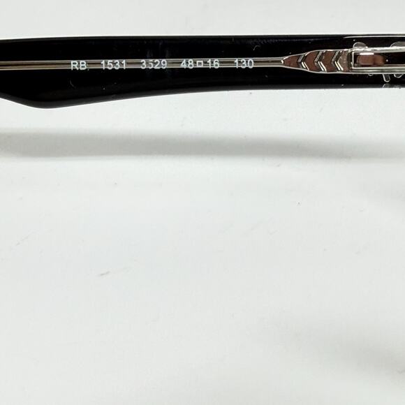 Ray-Ban Rb1531 3529 Black On Transparent Kids Eyeglasses Frames 48-16-130 19506 - Picture 5 of 7